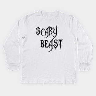 scary beast Kids Long Sleeve T-Shirt